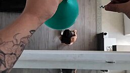 Intense outdoor pounding for this big tits housewife bent over in doggystyle by monster cock - what a sexy employee!