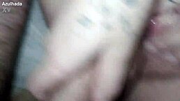 Espectacular Cumshot Covering Big Natural Tits And Curvy Argentinian Latina Pussy In Pov