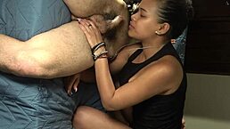 hard ass whipping in doggystyle leaving her full big white creampie