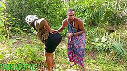 bbw fucked outside hard!