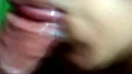 Chilena gets facial cumshot and swallows semen eagerly