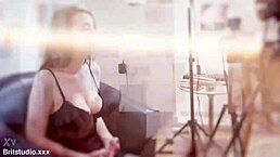 Intense Emotions In British Teen's Sloppy Blowjob And Tit Wank