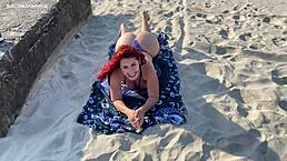 Look what this Brazilian amateur did on the beach in pov fetish style