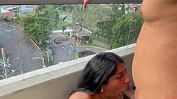 i can't believe my stepsister gave me the sloppiest deepthroat blowjob ever with her wet mouth