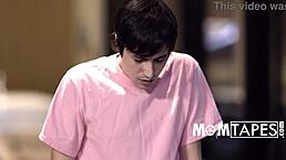 Young step son catches blonde step mom at a low point in taboo spanish roleplay