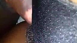 This ebony housewife with curvy fat ass finally agrees to wet pussy creampie sex for tenancy fee