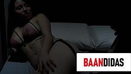 latina babe bent over outdoors with peruvian mexican technician