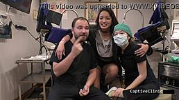 welcome to rikers with channy crossfire's tattooed ass and pigtails in latex gloves 😈