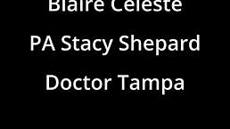 blaire celeste casually takes a huge cum load blasting right into her mouth