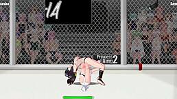 Princess of the Ring 2 features Natasha versus Sayuri in a street wrestling catfight.