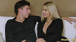 Miss Naughty Exposes Abilities While Kinky Housewife Satisfies Visitor In Kitchen