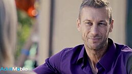 This horny blonde enjoys the best vacation sex on Adultmobile, taking every opportunity she has.