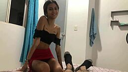 Why does my stepsister pay for silence with a blowjob and hard fuck?