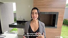 Beautiful big ass real estate agent shows her skills to close a deal
