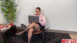 hey mac dives into sex therapy with big tits bbw in fishnets for interracial licking sucking and doggystyle on belly