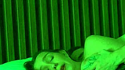 i feel so aroused when step son gropes my huge fake tits in shared bed then i ride him cowgirl passionately