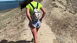 Stranger takes me for anal fuck in the mountains during public outdoor encounter.