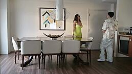 I catfished my friends cheating mom and made her fuck me. Dunken hina will make you cum with blowjob and riding in garage.