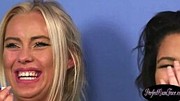 Smalltits UK Babe Blows Cock on Knees for Facial Cumshot