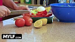 Hot BIG TITTED milf McKenzie Lee FUCKS husband HARD in cowgirl during lockdown!!