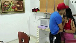 Horny stepson fucks milf stepmom alone at home with creampie