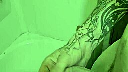 Man, rubbing my big cock in and out during that steamy shower feels amazing.