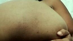 oh man, this latina stretches her big ass while masturbating intensely