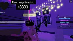 Hey, I'm fucking my friend in the Roblox condo with big ass doggystyle and anal cumshot!