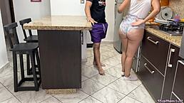 cheating on my stepmom chapter 8 my beautiful stepmom cooking in sexy shorts and big ass i take advantage when she's alone at home