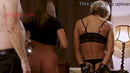 Hey, check how this poor amateur babe gets whipped on her chest in a kinky bdsm whipping session with teen brunette and blonde milf.