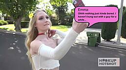 This fine as hell blonde Emma Starletto met up for a date that turned into the most savage fuck with intense doggystyle and rimjob