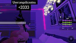 嘿，我在Roblox公寓后入大屁股朋友肛交内射！