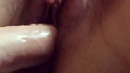 Japanese FTM watches erotic videos while using dildo for amateur toy masturbation