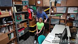 Will This Platinum Blonde Teen 18+ Handle The Hardcore Police Officer Compilation?