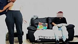 I tested my son's girlfriend with licking and fucking her wet pussy in doggystyle while he watched in humiliation