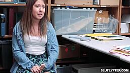 Hey officer Tommy Gunn, why are you punishing hot sexy Harley Haze with that big cock in the office?