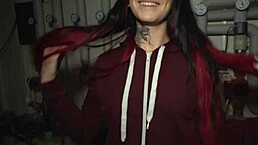 public agent bangs tattoo babe sharlotte thorne in boiler room orgasm!