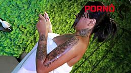 Luana Handles Job Alone With Rough Anal Doggystyle Bent Over Pool Riding Cowgirl Orgasm On Ass!