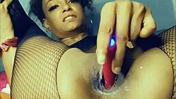 She Gets Wet Like The Ocean In Close-Up Squirting Action