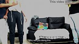I tested my son's girlfriend with licking and fucking her wet pussy in doggystyle while he watched in humiliation