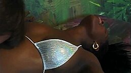 Barefoot pregnant ebony rides big cock in cowgirl