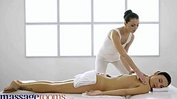 massage rooms bring euro babes katy rose and vanessa decker into oily lesbian anal finger pleasure