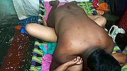 Indian Wife Teases Hard Encounter with Husband's Friend in Outdoor Homemade Scene