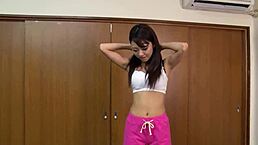 petite japanese step-sister reaches multiple squirting orgasms from step-brother's vibrator play