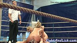 oiledup lesbian babes wrestling