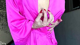 Hey check out this naughty show off with curly hair flashing her style