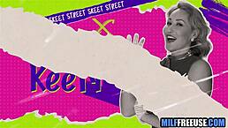 Blonde Milf and Teen 18+ Engage in Deepthroat Blowjob and Fucking in FFM Threesome on Sesame Street Movie Set