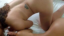 Hot Stepdaughter and Friend Fuck Stepdad in Bedroom