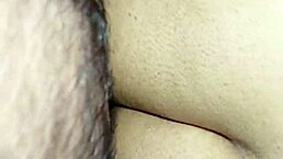 Girlfriend cried during first time taking big cock in her small 18+ ass on bed. Friend watched the intense homemade moment with huge tits bouncing.