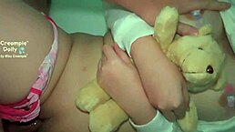 Hey, this teen girl gets creampie in her tight asian pussy!